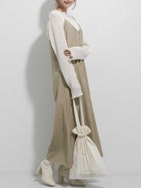 「M nort（エムノート）のアイテム」を使った、Mnortさん（レディース・160cm）の秋コーディネート