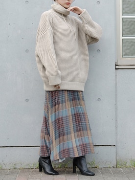 「M nort（エムノート）のアイテム」を使った、Mnortさん（レディース・160cm）の秋コーディネート