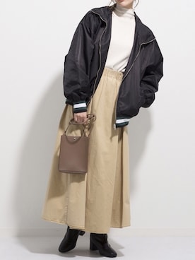 「M nort（エムノート）のアイテム」を使った、Mnortさん（レディース・160cm）の秋コーディネート