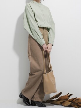 「M nort（エムノート）のアイテム」を使った、Mnortさん（レディース・160cm）の秋コーディネート