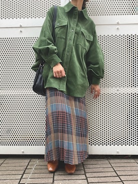 「M nort（エムノート）のアイテム」を使った、Mnortさん（レディース・154cm）の秋コーディネート