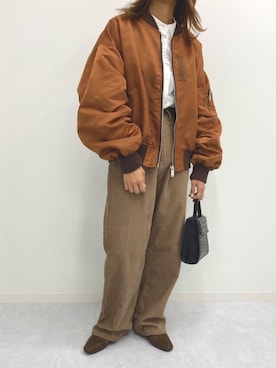 「M nort（エムノート）のアイテム」を使った、Mnortさん（レディース・160cm）の秋コーディネート