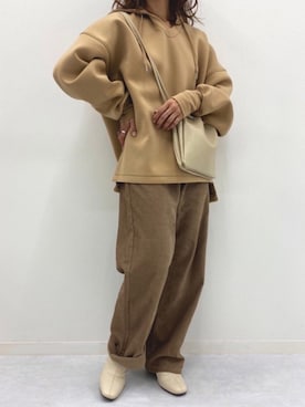 「LOWRYS FARM（ローリーズファーム）のストレッチヒールブーツ　851418（ブーツ）」を使った、Mnortさん（レディース・154cm）の秋コーディネート