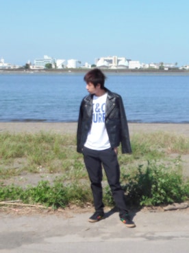 「SELECT.（セレクト）のアイテム（ジャケット/アウター）」を使った、Takeさん（メンズ・173cm）の春コーディネート