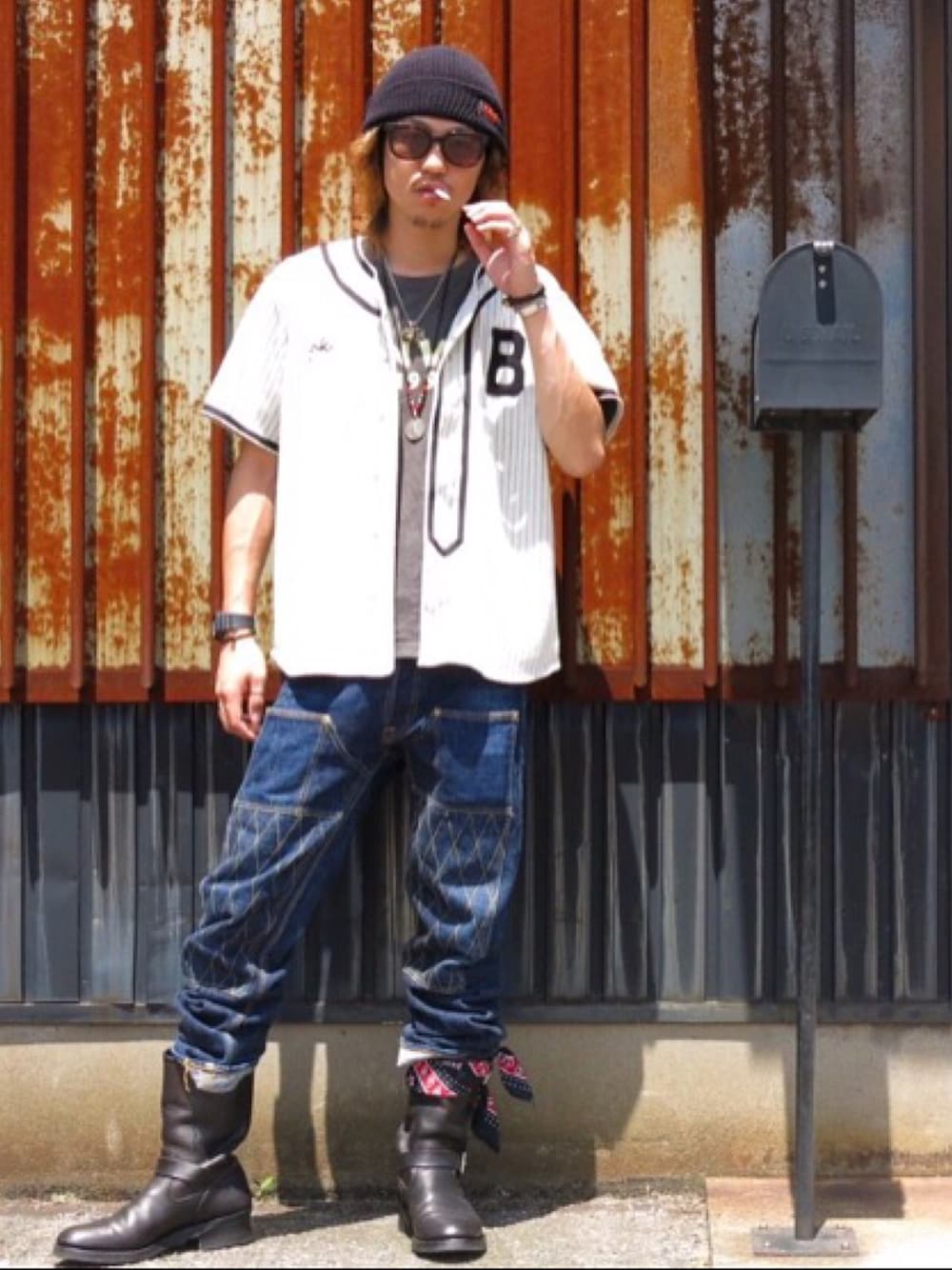 「summer、street、STYLE、streetstyle、ootd」｜「CLUCTのアイテム（ハット、ブラック系）」を使った、Canvas Yoshikiさん（メンズ・177cm）の夏コーディネートの1枚目の写真