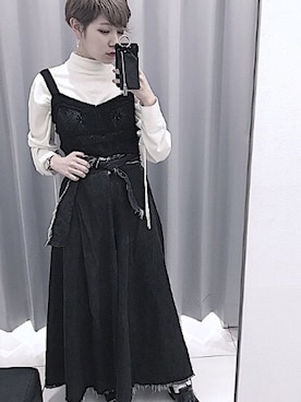 林﨑咲良さん（レディース・153cm）の秋コーディネート