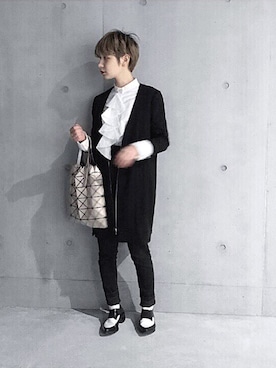 林﨑咲良さん（レディース・153cm）の秋コーディネート