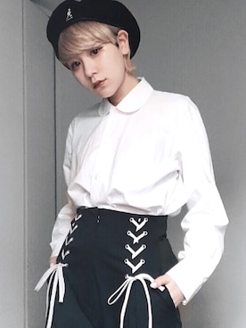 林﨑咲良さん（レディース・153cm）の夏コーディネート