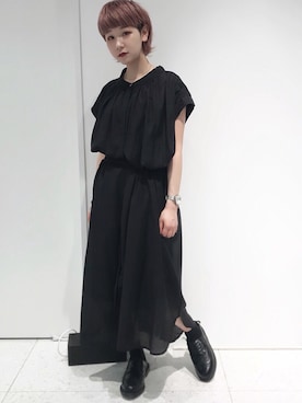 「JOINT WORKS（ジョイントワークス）のアイテム（ワンピース/ドレス）」を使った、林﨑咲良さん（レディース・153cm）の夏コーディネート