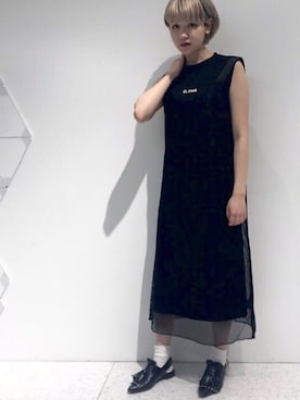 「JOINT WORKS（ジョイントワークス）のアイテム（ワンピース/ドレス）」を使った、林﨑咲良さん（レディース・153cm）の夏コーディネート