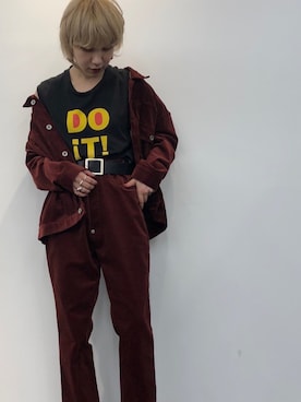 「JOINT WORKS（ジョイントワークス）のアイテム（その他）」を使った、林﨑咲良さん（レディース・153cm）の秋コーディネート