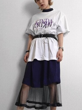 林﨑咲良さん(レディース・153cm)の秋コーディネート