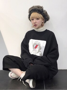 林﨑咲良さん（レディース・153cm）の冬コーディネート