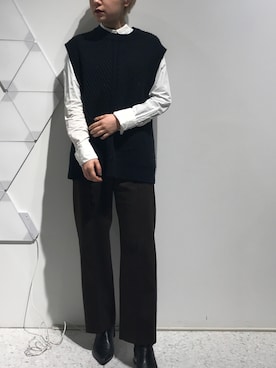 ブーツを使った 茶色パンツ の人気ファッションコーディネート Wear