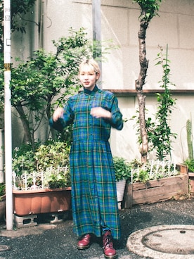 林﨑咲良さん（レディース・153cm）の春コーディネート