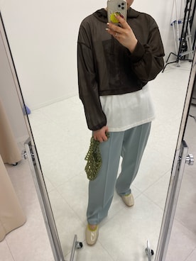 「シャーベットカラー」｜林﨑咲良さん（レディース・153cm）の春コーディネート