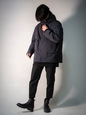 「CLANE（クラネ）のアイテム（パンツ）」を使った、Mas@さん（メンズ・178cm）の冬コーディネート