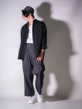 「COACH（コーチ）のアイテム（帽子）」を使った、Mas@さん（メンズ・178cm）の春コーディネート