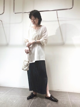 「KBF+」｜「アイテム（その他シューズ）」を使った、mocaさん（レディース・160cm）の春コーディネート