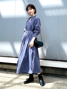 「KBF+」｜「アイテム（ブーツ）」を使った、mocaさん（レディース・160cm）の秋コーディネート