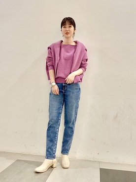 「KBF+」｜「アイテム（ブーツ）」を使った、mocaさん（レディース・160cm）の冬コーディネート