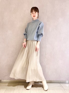 「KBF+」｜「アイテム（ブーツ）」を使った、mocaさん（レディース・160cm）の冬コーディネート