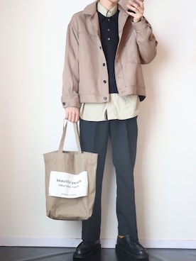 「KLEMAN（クレマン）の＜KLEMAN＞ PADRE/シューズ（モカシン/デッキシューズ）」を使った、KenNさん（メンズ・179cm）の春コーディネート