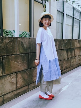「アイテム（ピアス（両耳用））」を使った、スタン（Stan）🍥さん（レディース・151cm・20代）の夏コーディネート