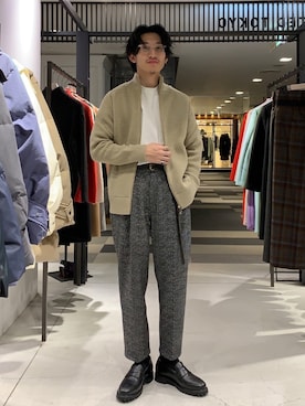 「ニットカーディガン」｜shuhei adachiさん（メンズ・173cm・20代）の秋コーディネート