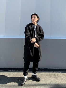 「#instagood」｜「アイテム（ノーカラージャケット）」を使った、shuhei adachiさん（メンズ・173cm）の冬コーディネート