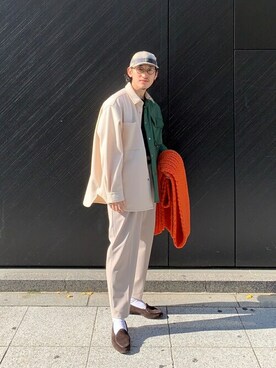 「#instagood」｜「アイテム（ジャケット/アウター）」を使った、shuhei adachiさん（メンズ・173cm）の冬コーディネート