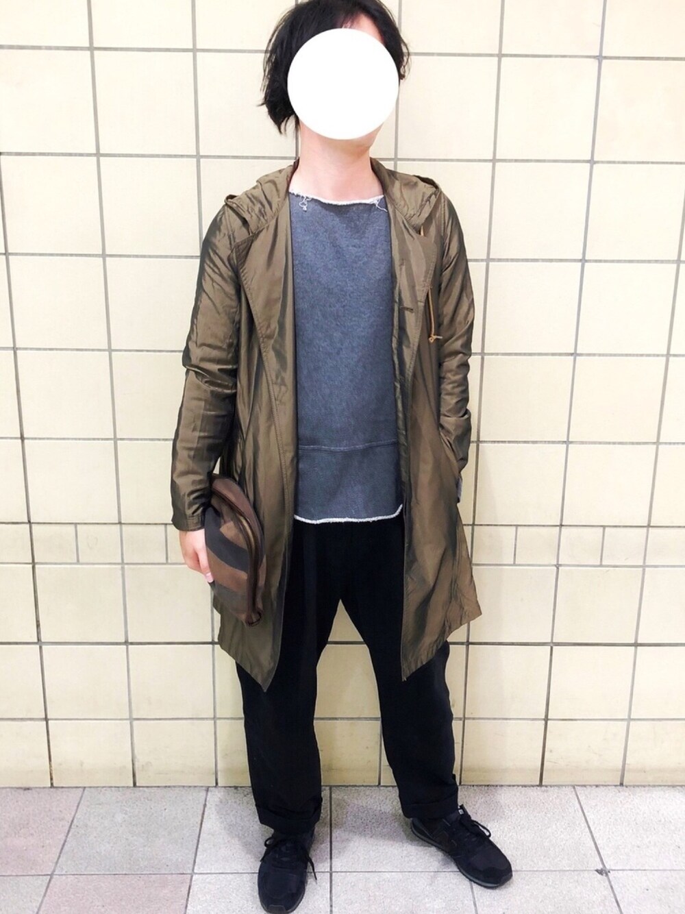 「markaのアイテム（ナイロンジャケット、ブラウン系）」を使った、otnekさん（メンズ・176cm）の秋コーディネートの1枚目の写真