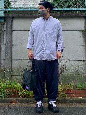 「NIKE（ナイキ）のアイテム（ハンチング/ベレー帽）」を使った、やまさんさん（メンズ・165cm）の夏コーディネート