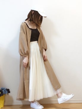 mikaさん（レディース・155cm）の春コーディネート