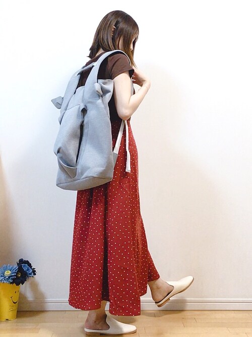mika使用「Oribagu（ORIBAGU折り紙バッグ＿グレービッグホーン＿バックパック）」的時尚穿搭