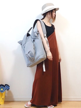 「動物モチーフ」｜「アイテム（アクセサリー）」を使った、mikaさん（レディース・155cm）の夏コーディネート