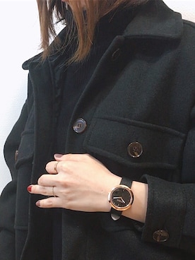 「アントマリーズ」｜「アイテム（カバーオール）」を使った、mikaさん（レディース・155cm）の冬コーディネート