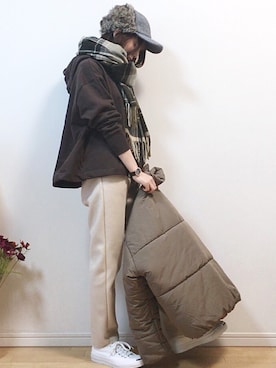 「SENSE OF PLACE by URBAN RESEAR」｜「アイテム（その他）」を使った、mikaさん（レディース・155cm）の冬コーディネート
