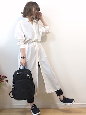 「Daniel Wellington（ダニエルウェリントン）の販売終了クラシックペティット アッシュフィールド32mm（アナログ腕時計）」を使った、mikaさん（レディース・155cm）の春コーディネート