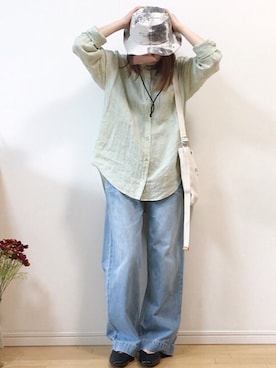 「polcadot」｜「アイテム（パンプス）」を使った、mikaさん（レディース・155cm）の春コーディネート
