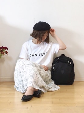 「polcadot」｜「アイテム（パンプス）」を使った、mikaさん（レディース・155cm）の春コーディネート