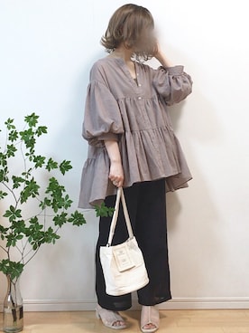 「3coins（3coins）のアイテム」を使った、mikaさん（レディース・155cm）の夏コーディネート