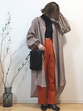 「ハロウィン」｜「アイテム（腕時計）」を使った、mikaさん（レディース・155cm）の秋コーディネート