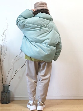 「FEKETE（フェケテ）のアイテム（ジャケット/アウター）」を使った、mikaさん（レディース・155cm）の秋コーディネート