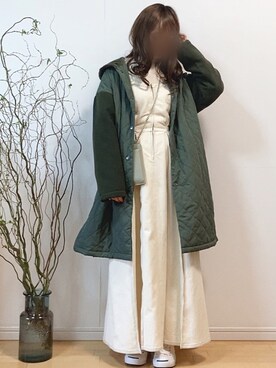 「ウィッグ」｜「アイテム（その他アウター）」を使った、mikaさん（レディース・155cm）の冬コーディネート