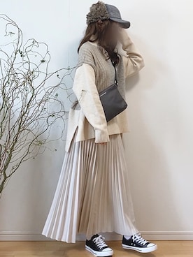 mikaさん（レディース・155cm）の冬コーディネート