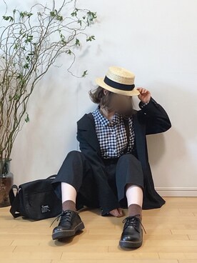「アイテム（ドレスシューズ）」を使った、mikaさん（レディース・155cm）の春コーディネート