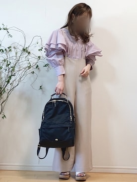 「sakishimatokyo（サキシマトーキョー）のアイテム（アクセサリー）」を使った、mikaさん（レディース・155cm）の春コーディネート