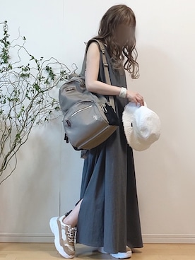 「アイテム（ウィッグ）」を使った、mikaさん（レディース・155cm）の夏コーディネート