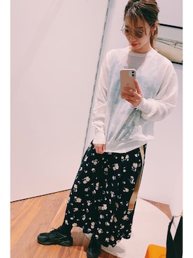 「Nike air huarache」｜サ                さん（レディース・162cm）の春コーディネート